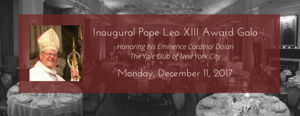 Pope Leo XIII Award Gala Save Date